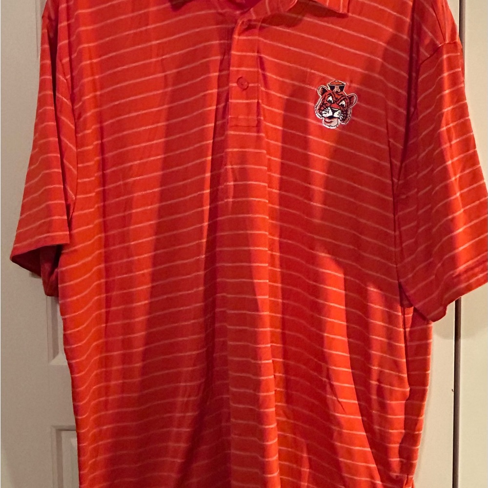 Auburn AubieUnder Armour Orange and Blue Polo Shirt Athletic Style
